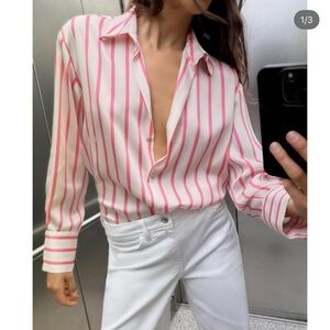 Zara satin blouse